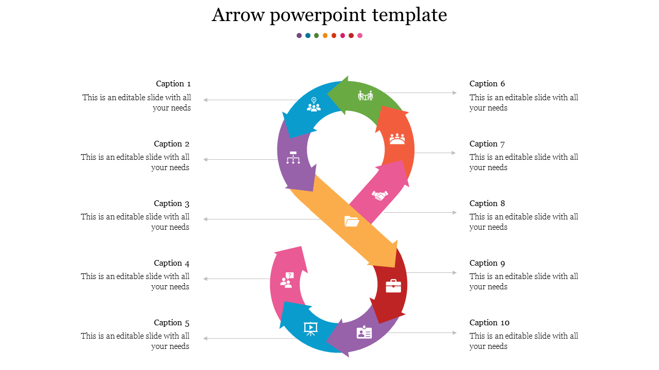 Elegant Arrows PowerPoint Template and Google Slides Themes